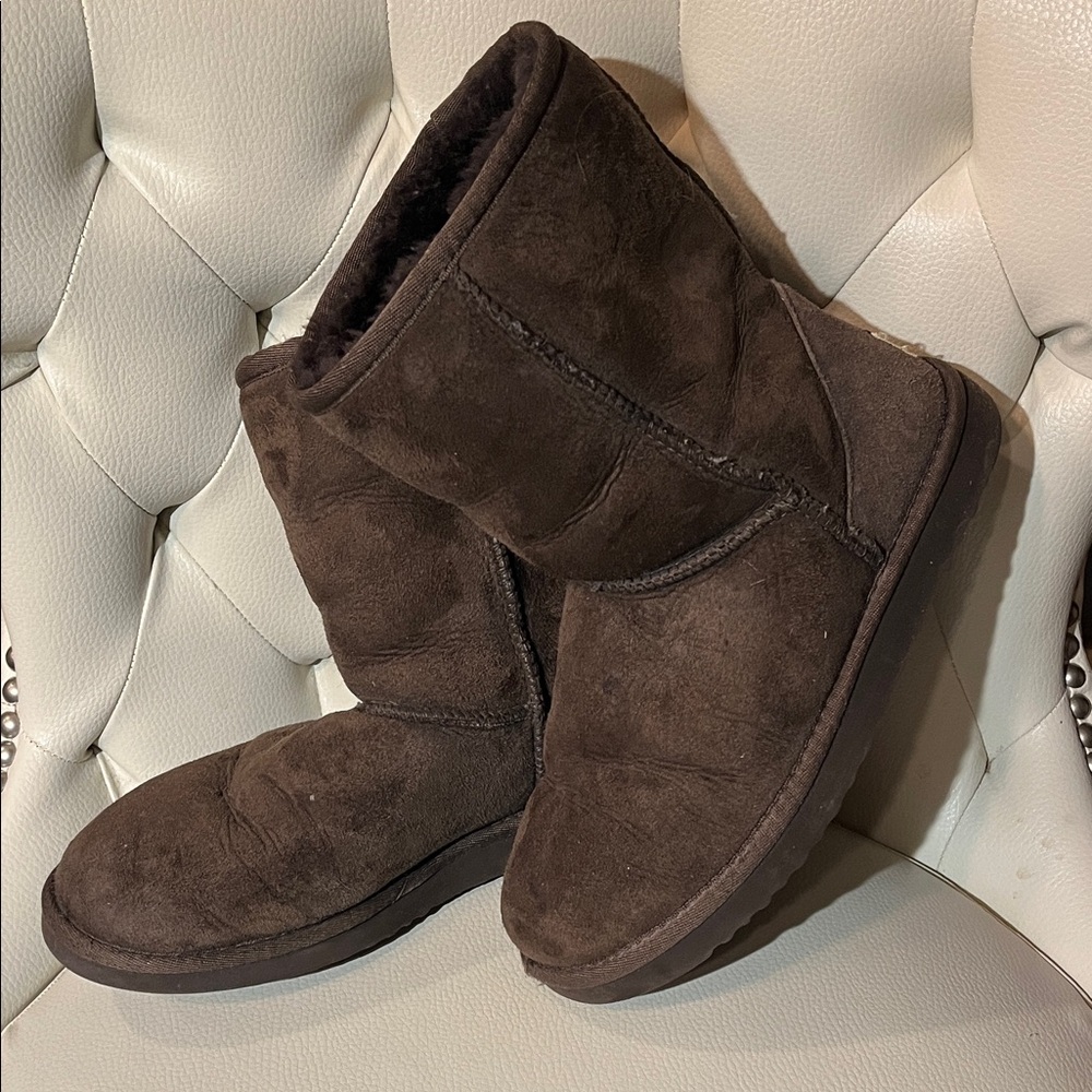 UGG Dark Brown Sheepskin Boots